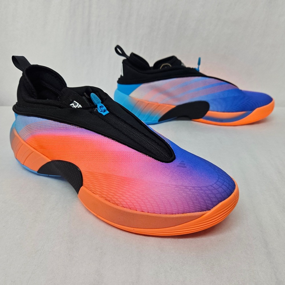 Adidas DON Issue 7 ASW Basketball Shoes KJ8989 Black Orange Blue Men's Size 11.5